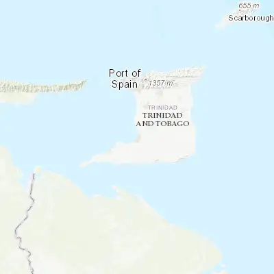 Map showing location of San Fernando (10.279690, -61.468350)