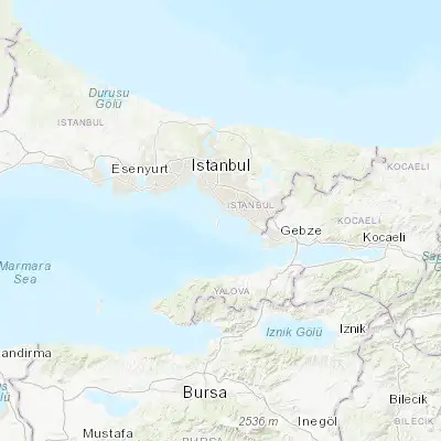 Map showing location of Adalar (40.867780, 29.133060)