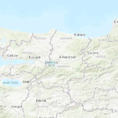 Map showing location of Adapazarı (40.780560, 30.403330)