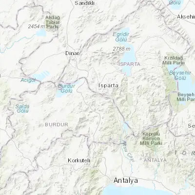 Map showing location of Ağlasun (37.649440, 30.534170)
