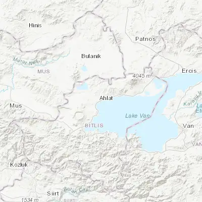 Map showing location of Ahlat (38.748900, 42.480070)