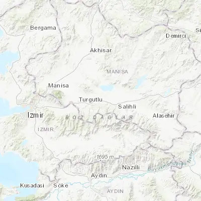Map showing location of Ahmetli (38.519600, 27.938650)