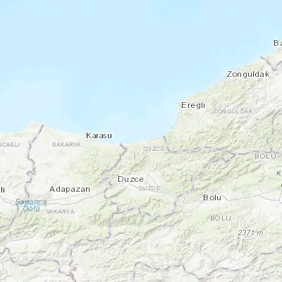 Map showing location of Akçakoca (41.086630, 31.116230)