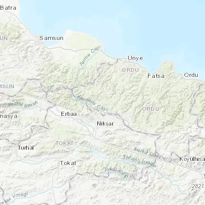 Map showing location of Akkuş (40.793060, 37.016390)