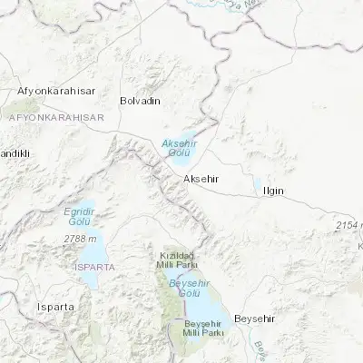 Map showing location of Akşehir (38.357500, 31.416390)