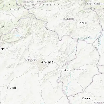 Map showing location of Akyurt (40.135120, 33.086140)