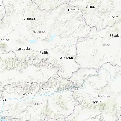 Map showing location of Alaşehir (38.350830, 28.517180)