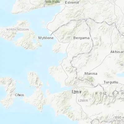 Map showing location of Aliağa (38.799750, 26.972030)