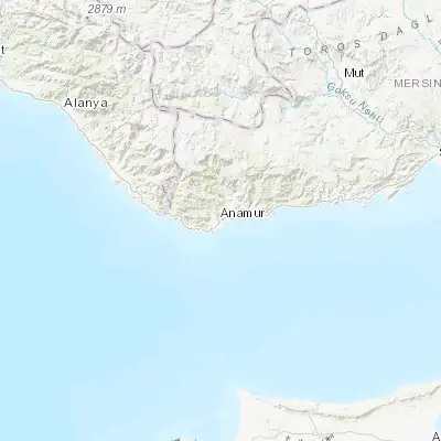 Map showing location of Anamur (36.075080, 32.836910)