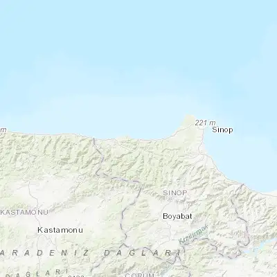 Map showing location of Ayancık (41.944720, 34.586110)