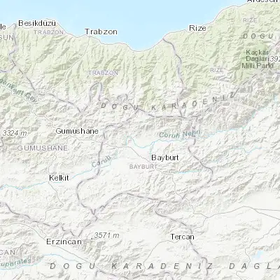 Map showing location of Aydıntepe (40.383250, 40.142720)