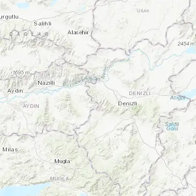 Map showing location of Babadağ (37.807640, 28.856650)