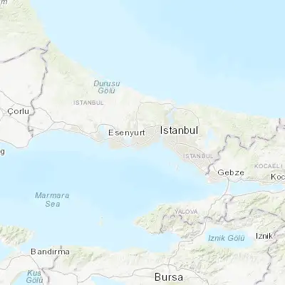 Map showing location of Bahçelievler (41.002310, 28.859800)