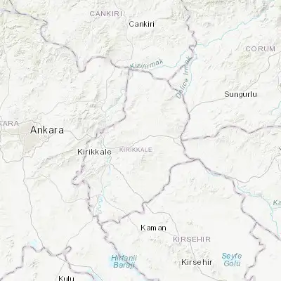 Map showing location of Balışeyh (39.914110, 33.723330)