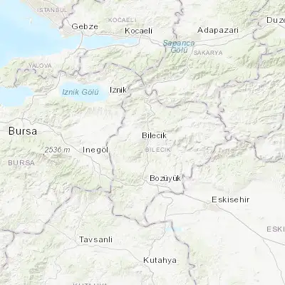 Map showing location of Bilecik (40.141920, 29.979320)