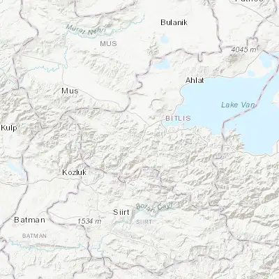 Map showing location of Bitlis (38.401150, 42.107840)