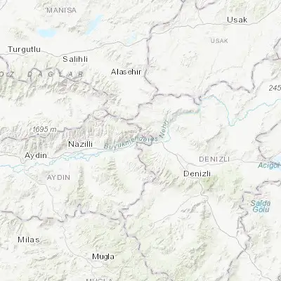 Map showing location of Buharkent (37.963970, 28.742700)
