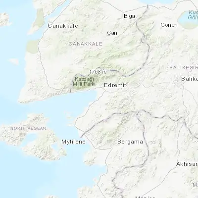 Map showing location of Burhaniye (39.500410, 26.972690)