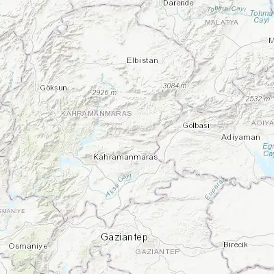 Map showing location of Çağlayancerit (37.745230, 37.286180)