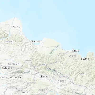 Map showing location of Çarşamba (41.198890, 36.721940)