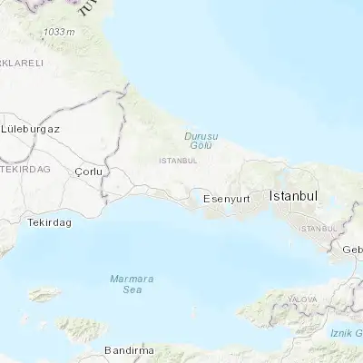 Map showing location of Çatalca (41.143240, 28.461540)