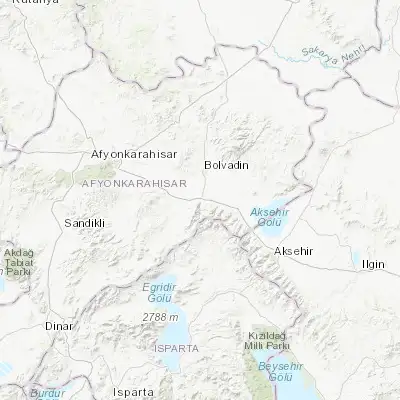 Map showing location of Çay (38.591670, 31.028610)