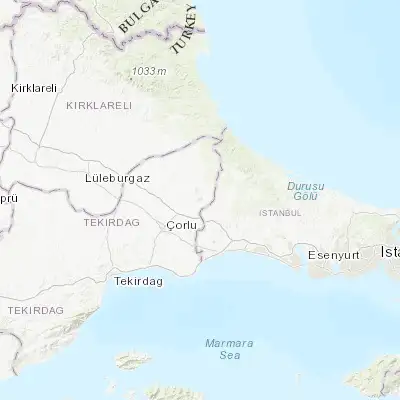 Map showing location of Çerkezköy (41.286290, 27.999390)