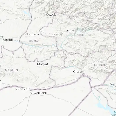 Map showing location of Dargeçit (37.546160, 41.716520)