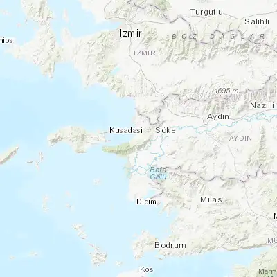 Map showing location of Davutlar (37.733920, 27.292830)