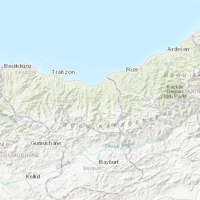 Map showing location of Dernekpazarı (40.796580, 40.244600)