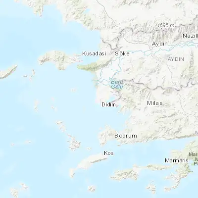 Map showing location of Didim (37.384960, 27.256430)