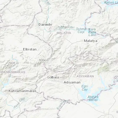 Map showing location of Doğanşehir (38.085740, 37.871160)