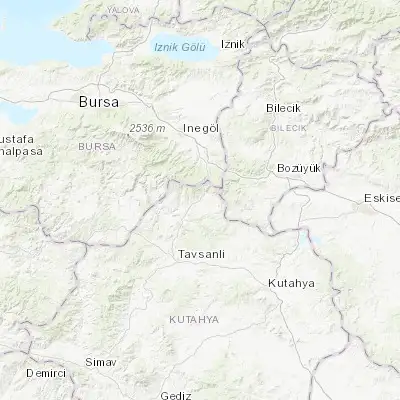 Map showing location of Domaniç (39.801940, 29.609180)