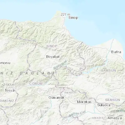 Map showing location of Durağan (41.415830, 35.054440)