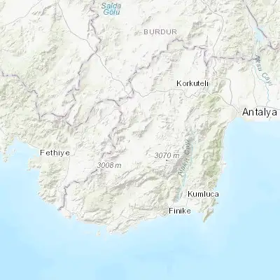 Map showing location of Elmalı (36.735830, 29.917750)