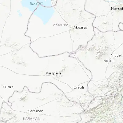 Map showing location of Emirgazi (37.902220, 33.837220)