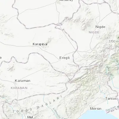Map showing location of Ereğli (37.513330, 34.046720)