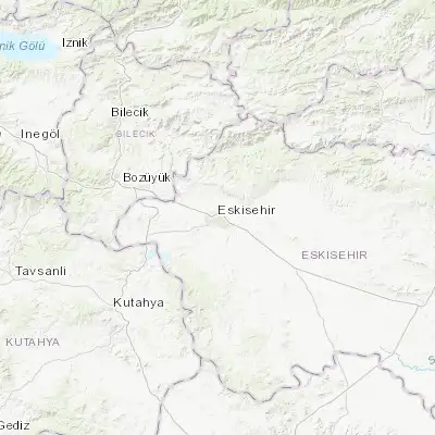 Map showing location of Eskişehir (39.776670, 30.520560)