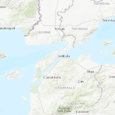 Map showing location of Gelibolu (40.410280, 26.670830)