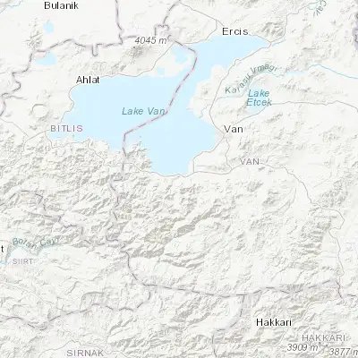 Map showing location of Gevaş (38.292100, 43.101890)