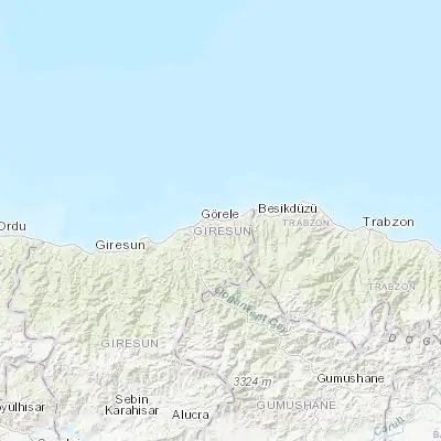 Map showing location of Görele (41.030830, 39.003060)