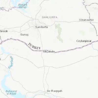 Map showing location of Güneren (36.734170, 39.088610)