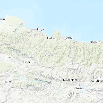 Map showing location of Gürgentepe (40.785670, 37.589690)
