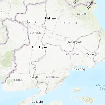 Map showing location of Hayrabolu (41.213110, 27.106880)
