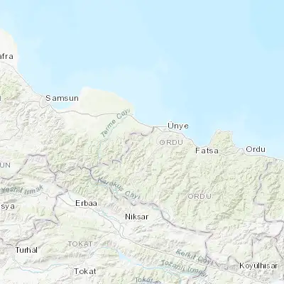 Map showing location of İkizce (41.058330, 37.080280)