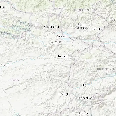 Map showing location of İmranlı (39.875440, 38.113580)