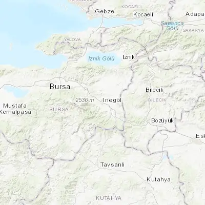 Map showing location of İnegol (40.078060, 29.513330)