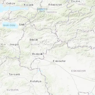 Map showing location of İnhisar (40.049320, 30.385210)