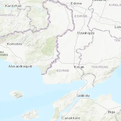 Map showing location of İpsala (40.921150, 26.382730)