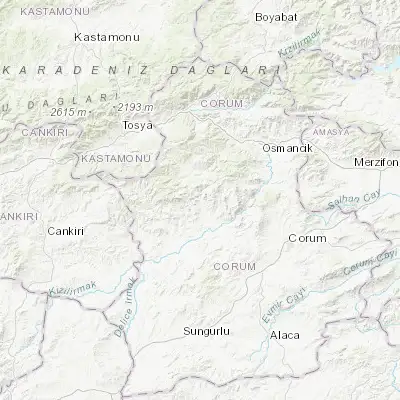 Map showing location of İskilip (40.735280, 34.473890)